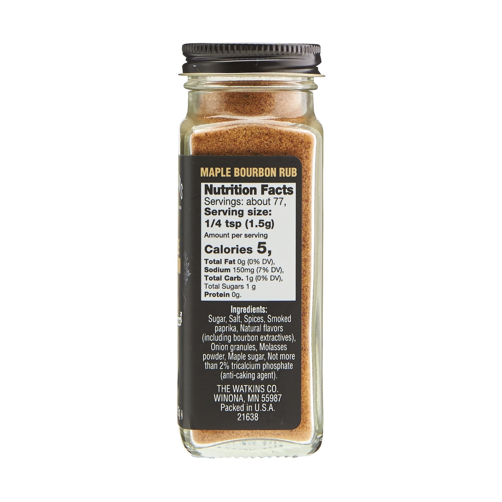 Watkins Maple Bourbon Seasoning, 4 oz