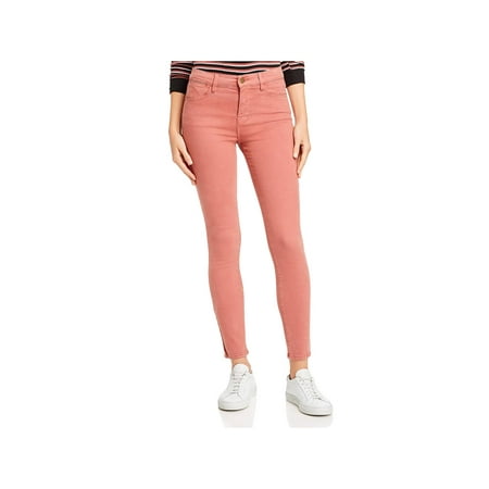 Frame Womens Denim High Rise Skinny Jeans Red 24