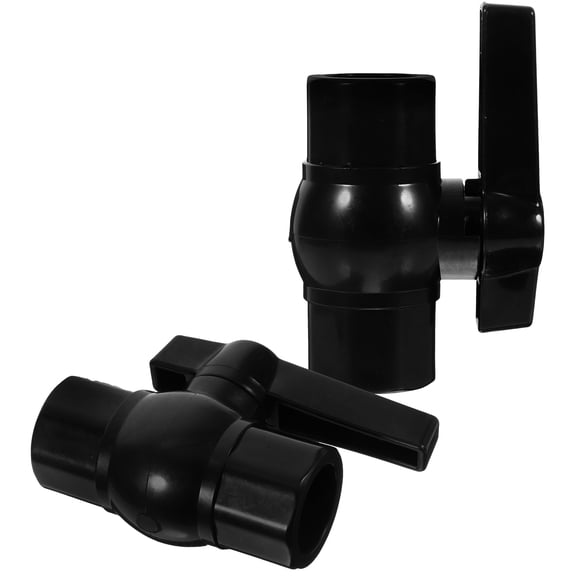 unbranded  2 Pcs Quick Connect Garden Hose Fittings Pool Drain Black Ball Valve