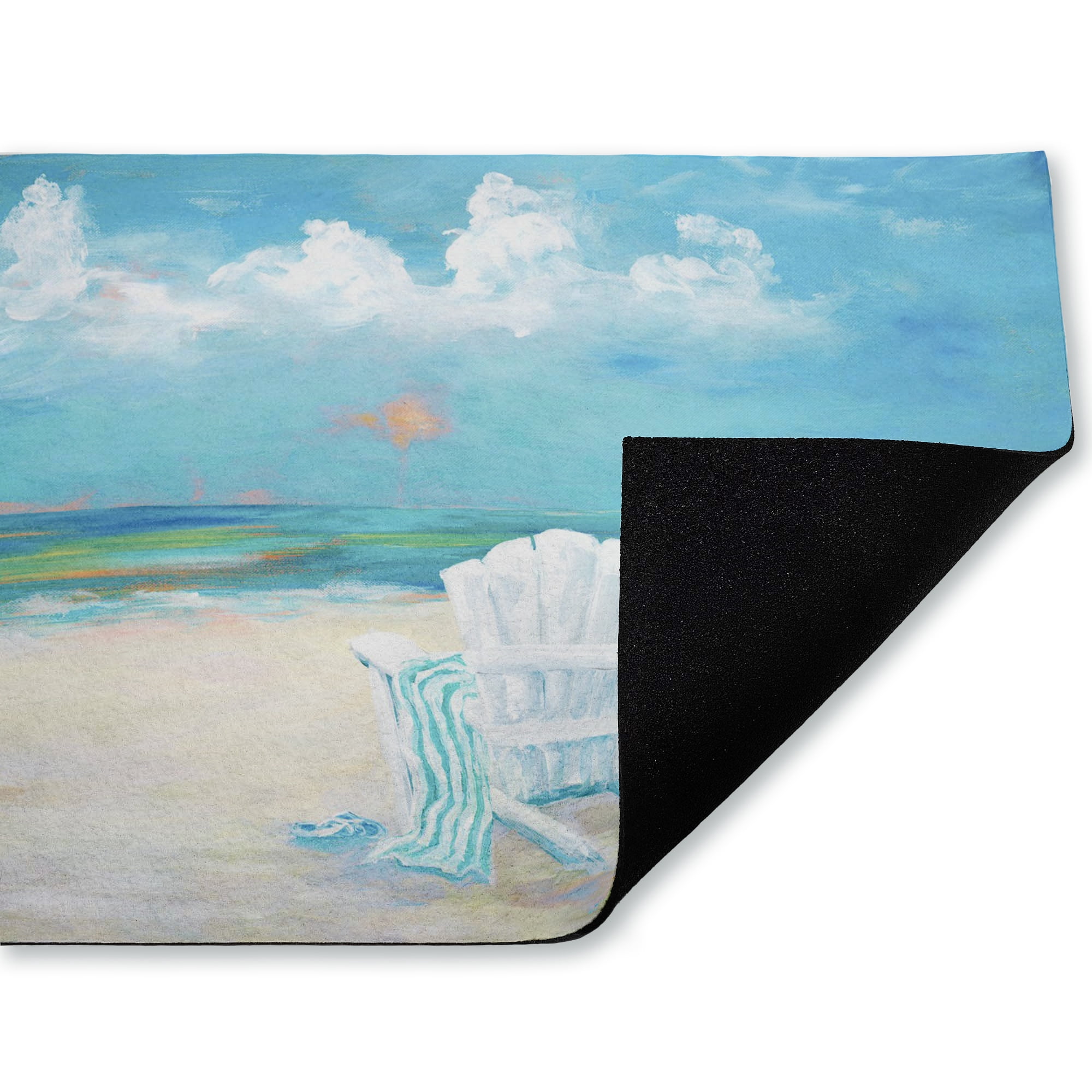 Stupell Industries Sunny Beach Scene Relaxation Printed Outdoor Door Floor Mat, design by Julie DeRice