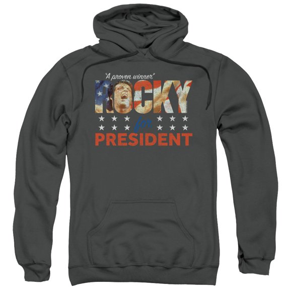 Rocky A Proven Winner Adult Pullover Hoodie Sweatshirt Charcoal