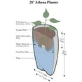 thumbnail image 3 of Algreen Athena Round Self Watering Planter, 3 of 4