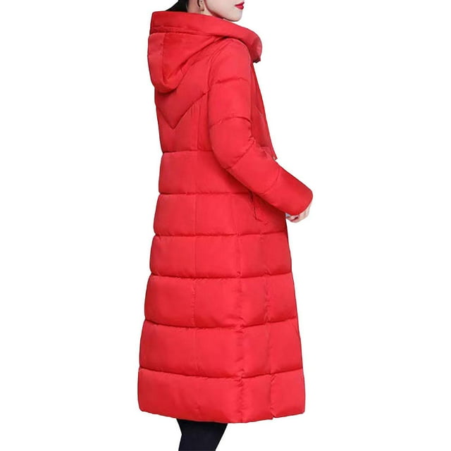 Veste d'Hiver pour Femmes, Décontractée, Longue, à Fermeture Éclair, Veste Matelassée Adaptée aux Réunions entre Amis