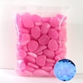 thumbnail image 6 of 100pcs Luminous Cobblestones Pebbles Stones Glow in the Dark Gravel for Aquarium Fish Tank Garden Yard Decoration (Light Purple), 6 of 7