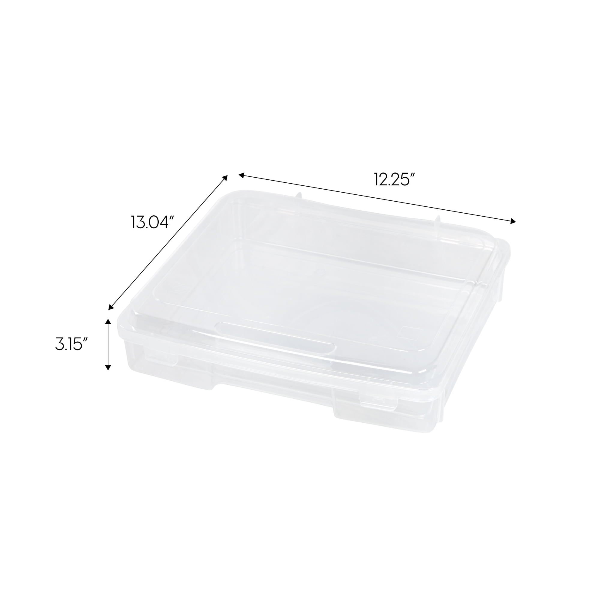 IRIS USA 10 Pack 8.5 x 11 Portable Project Case Container with Snap-Tight  Latch, Clear - Macy's