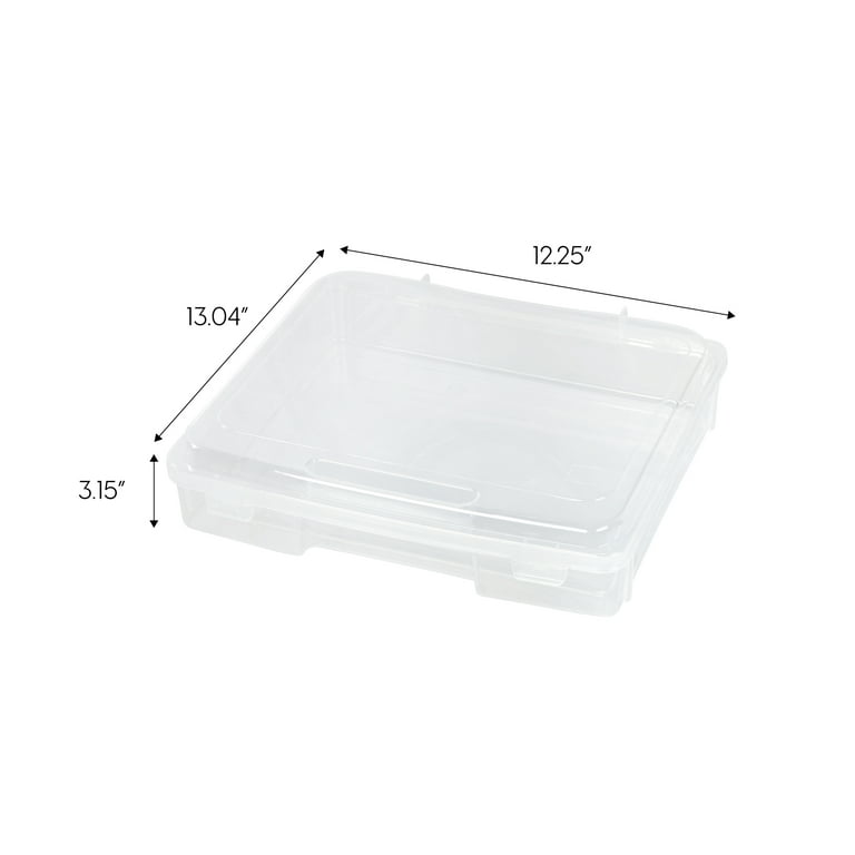 IRIS USA 6Pack 8.5 x 11 Portable Project Case Container with Snap-Tight  Latch, Clear, 6 Units - Mariano's