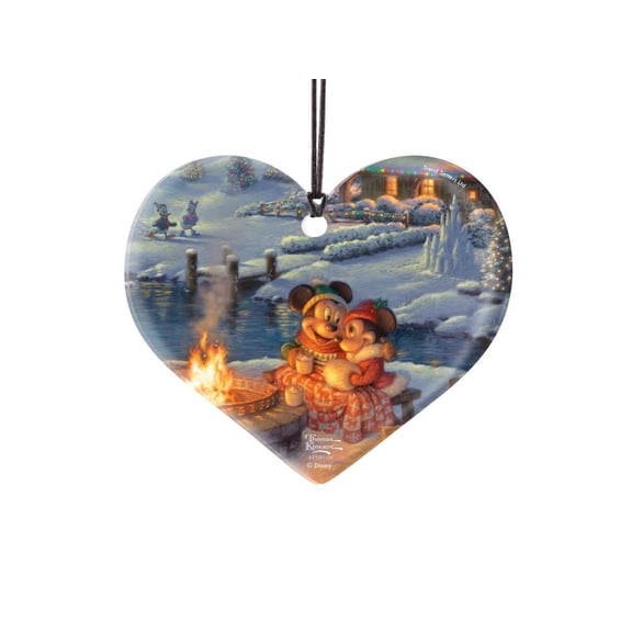 Disney (Mickey and Minnie Mouse - Christmas Lodge) Hanging Acrylic Print ACPHEART669