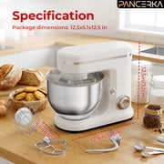 PANCERKA Stand Mixer 6-IN-1 Multifunctional Electric Kitchen Mixer, 6 Speed, 6.3 Qt With Dough Hook, Flat Beater, Whisk, Juice Blender, Meat Grinder and Juicer Accessories
