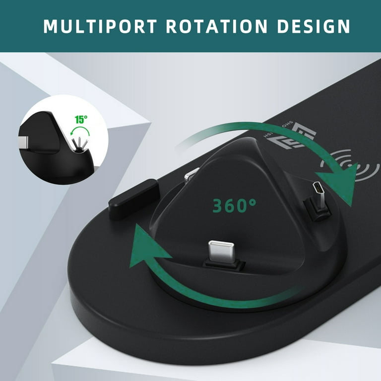 6-in-1 Multi Wireless Charging Dock for Multiple Devices - iPhone