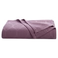 thumbnail image 4 of Maura Lightweight Blankets 100% Premium Cotton Decorative Thermal Blanket, Sateen Jacquard Design - Breathable, Cozy Blanket Perfect for Layering any Bed. Full / Queen Size 90" x 90", 4 of 5