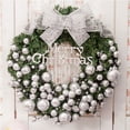 thumbnail image 5 of hirigin Artificial Christmas Wreath with Christmas Balls Front Door Wreath Garland for Home Holiday Party New Year Decor, 5 of 7
