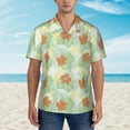 thumbnail image 4 of Fotbe Tropical Flowers Hawaiian Shirt for Men Unisex Summer Beach Casual Short Sleeve Cotton Linen Button Down Shirts-X-Large, 4 of 9