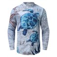 thumbnail image 4 of Nueva camiseta de manga larga con cuello levantado y estampado informal a la moda para hombre, camiseta de manga larga, blusa Pompotops oipoqjl34540, 4 of 5