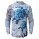 thumbnail image 4 of Nueva camiseta de manga larga con cuello levantado y estampado informal a la moda para hombre, camiseta de manga larga, blusa Pompotops oipoqjl34542, 4 of 5