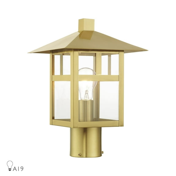 Livex Lighting - Crestlake - 1 Light Large Outdoor Post Top Lantern-13.5 Inches