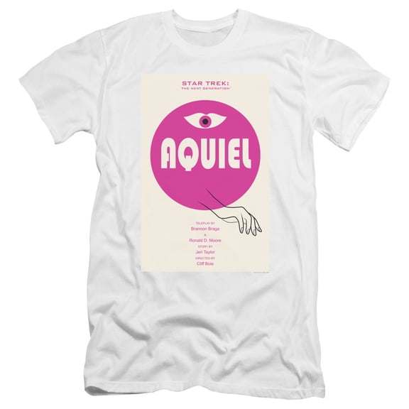 Star Trek Tng Season 6 Episode 13 Premium Canvas Adult Slim Fit 30/1 T-Shirt White