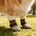 thumbnail image 5 of Surpdew Non Slip Dog Socks For Hardwood Floors,4Pack Anti-Slip Dog Grippy Socks To Prevent Licking Paws,Dogs Booties Paw Protectors With Double-Sided Traction For Small Medium Large Senior Dogs Brown, 5 of 6