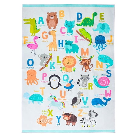 Prosumer's Choice Childrens Rug, Multicolor ABC Design, 62.9''x47.2'' - Playroom Rug for Kids - Play Area for Boys - Washable Nursery Room Carpet - Toddler Activity Mat - Bedroom Educational Playmat