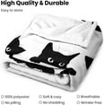 thumbnail image 4 of Black Cat Blanket Soft Cozy Fuzzy Flannel Cute Cats Throw Blanket for teens Kids Toddlers Kawaii Kitten Throw Blankets for Couch Bed Sofa Cat Living Room Decor Blankets Gifts for All Season 50x60 Inch, 4 of 6