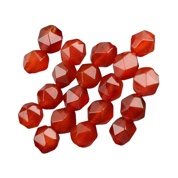 Minnieouse Collar colgantes de moda cristal oliva con cuentas ágatas encanto accesorios DIY cuentas sueltas mujeres niñas ornamento Ropa, zapatos y accesorios Miscelánea Rojo10mm Minnieouse AP015334-03