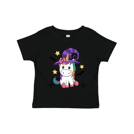 

Inktastic Halloween Girls Unicorn Witch Outfit Gift Toddler Toddler Girl T-Shirt