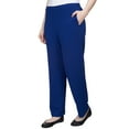 thumbnail image 3 of Alfred Dunner Womens Scuba Crepe Stretch Fit Short Length Pant, 3 of 6