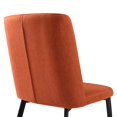 thumbnail image 2 of Armen Living Maine Modern Fabric Dining Chair in Black (Set of 2), 2 of 5