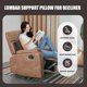 thumbnail image 3 of Almohada de espuma viscoelástica para soporte lumbar para sillón reclinable, cojín de apoyo lumbar extragrande para personas mayores, almohada de apoyo lumbar, respaldo grueso para leer en casa, 20 x, 3 of 8