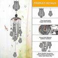 thumbnail image 3 of Owl Wind Chime With 4 Aluminum Tubes, 6 Bells, 7 Owls, 94cm, Waterproof, For Balcony, Festival, Garden, Home, 3 of 5