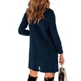thumbnail image 5 of Sherrylily Women Open Front Cardigan Long Sweaters Cardigan Outerwear Button Down Coats, 5 of 5