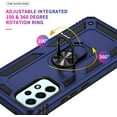 thumbnail image 4 of Military Grade Drop Impact for Samsung Galaxy A53 5G Case Galaxy A53 Case 360 Metal Rotating Ring Kickstand Holder Armor Heavy Duty Shockproof Case for Galaxy A53 5G Phone Case (Blue), 4 of 16