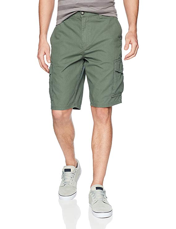 LRG Men's RC Ripstop Cargo Short, Thyme 