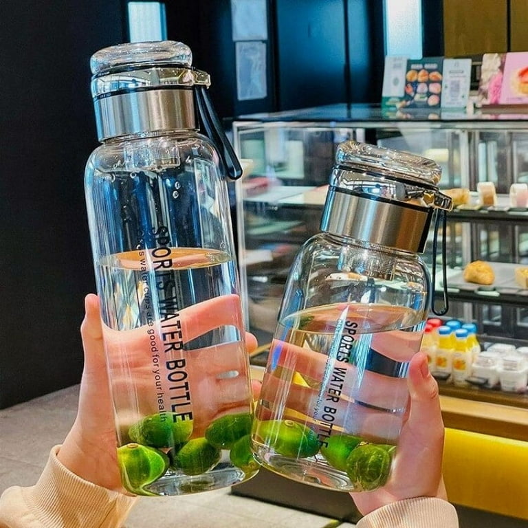 2L Large Capacity Glass Water Bottle Transparent Milk Juice Cup Outdoor  Portable Leakproof Drinkware Tea Water Glass Bottle 2L (1200ml,750-2000ml)  - Walmart.com