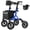 Blue, variant on Walkers for Seniors, Rollator Walker with Seat, 10" Rubber Wheels All Terrain Rollator Walker with Backrest, Aluminum Walkers Built-in Cable, Foldable and Adjustable Height for Seniors, Purple