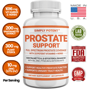 Simply Potent Prostate Health Supplement for Men, Saw Palmetto & Beta-Sitosterol, 60 Capsules