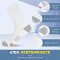thumbnail image 6 of Xfvqtps 5 Pairs Mens Sports Socks Towel Bottom Mid Tube Thickened Elastic Sweat Absorbing Comfortable Breathable Outdoor Running Mountaineering Socks, 6 of 6