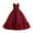 Wine, variant on Girls' Sleeveless Lace & Tulle Flower Girl Dress – Pearl-Accented Bodice, Ruffled Ball Gown Skirt for Weddings, First Communions & Special Occasions