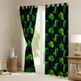 thumbnail image 3 of Feelyou Shamrock Curtains Pack of 2 (52x84 Each), Spring Holiday Window Curtains, 3 of 6