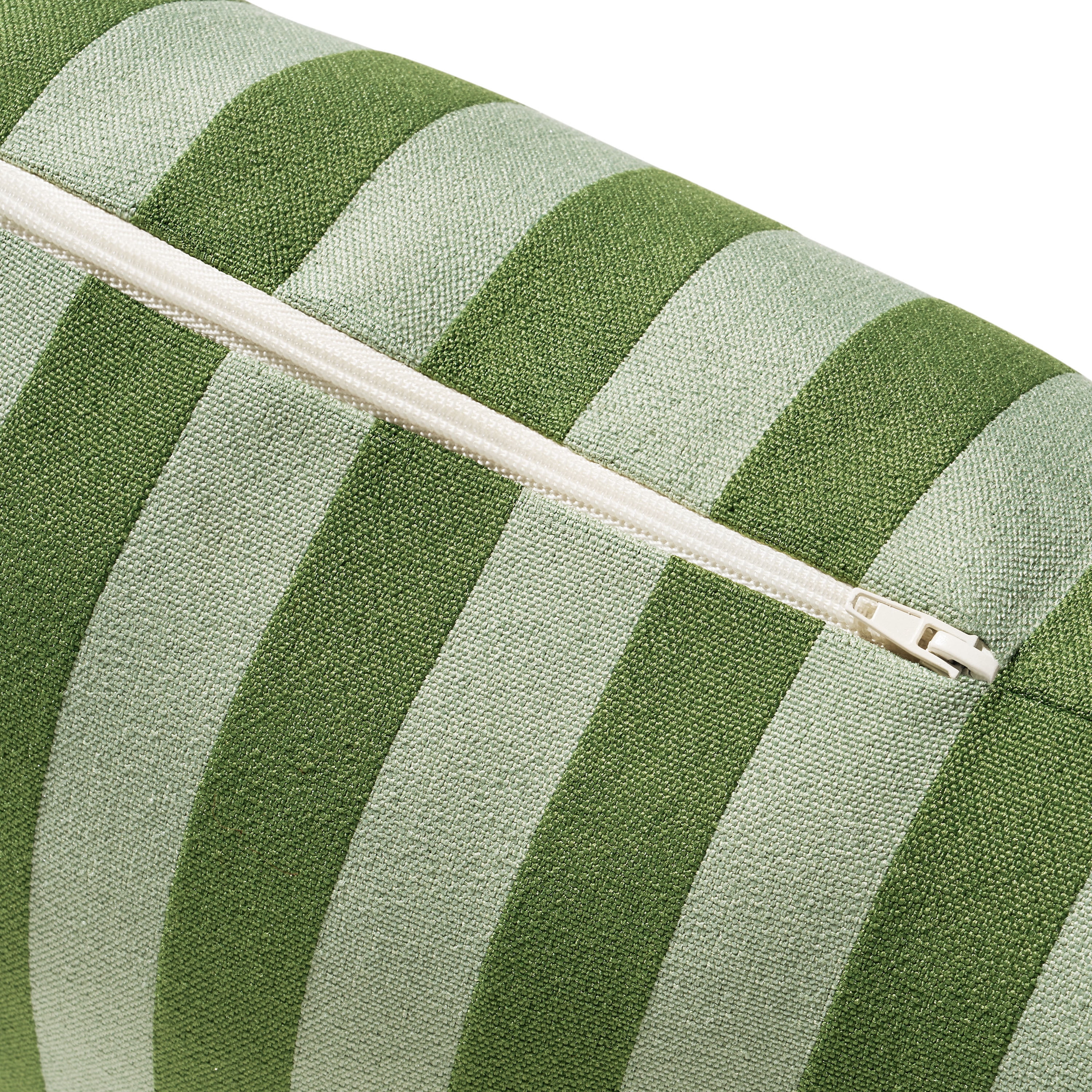 Beautiful 18" x 18" Decorative Outdoor Pillow by Drew Barrymore, Green Stripe