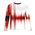 thumbnail image 5 of DPTALR Men Casual Round Neck Pullover Electric Wave Printed T-Shirt Blouse, 5 of 5
