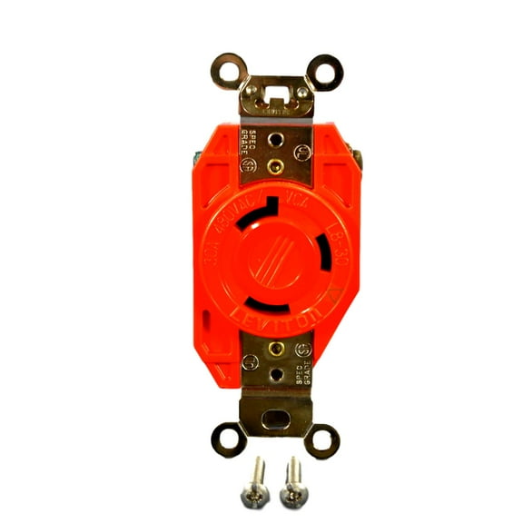 Leviton L8-30 Twist Locking Receptacle Outlet Turn Lock NEMA L8-30R 30A 480V 2640