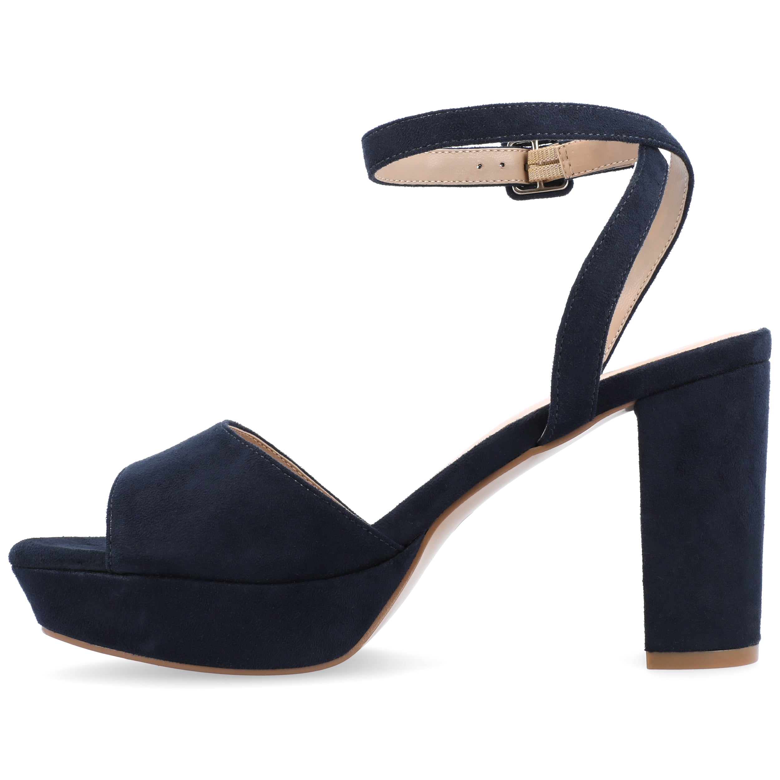 Journee Womens Nairri Vegan Leather Platform Heel Dress Sandals, Widths Available