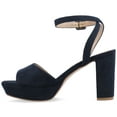 thumbnail image 3 of Journee Womens Nairri Vegan Leather Platform Heel Dress Sandals, Widths Available, 3 of 10