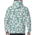 thumbnail image 7 of Naloa Gouache Flowers Men's Casual Hooded Collar Drawstring Hoodies Pullover Sweatshirts Casual Long Sleeve Shirts-3X-Large, 7 of 7