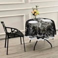 thumbnail image 7 of Coolnut Skeleton Round Tablecloth, Washable Oil Proof Table Cover for Kitchen Holiday Party Wedding Picnic Decoration, 7 of 7