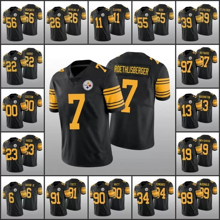 Nike Steelers 22 Najee Harris Yellow Color Rush Limited Men Jersey