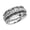 Textured frame, variant on Fidget Anxiety Ring for Women 925 Sterling Silver Spinning Spinner Rings for Men Oxidized Leaf Flower Concave Boho Jewelry Band Meditation Stress Relief Women Size 5 Birthday Christmas Gifts