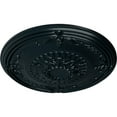 thumbnail image 3 of Ekena Millwork 26 1/4"OD x 3 1/4"P Athens Ceiling Medallion (Fits Canopies up to 3 5/8"), Hand-Painted Night Shade, 3 of 5