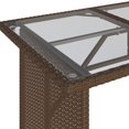 thumbnail image 5 of vidaXL 6 Piece Garden Sofa Set with Cushions Brown Poly Rattan, 5 of 5