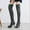 03 Gray, variant on Babysbule Women's Boot Fashion Women's Lightweight Nightclub Patent Leather Over The Knee Side Zipper Fringe High Heel Boots